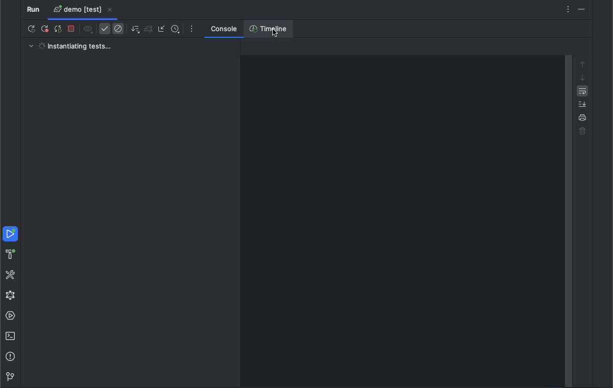 Live build timeline with CPU and memory usage in IntelliJ